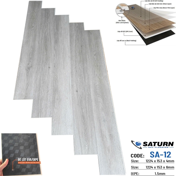 Sàn Nhựa Saturn SPC - SA12