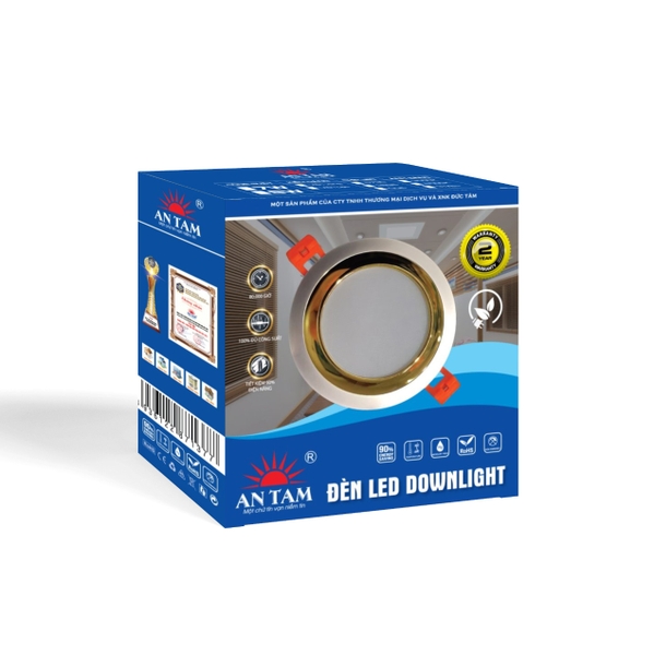 Âm Trần 7W 1 Màu, Vền Bạc, Viền Vàng.