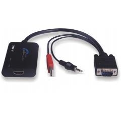 Cáp chuyển đổi từ Cáp VGA -> HDMI + USB + Jack Audio