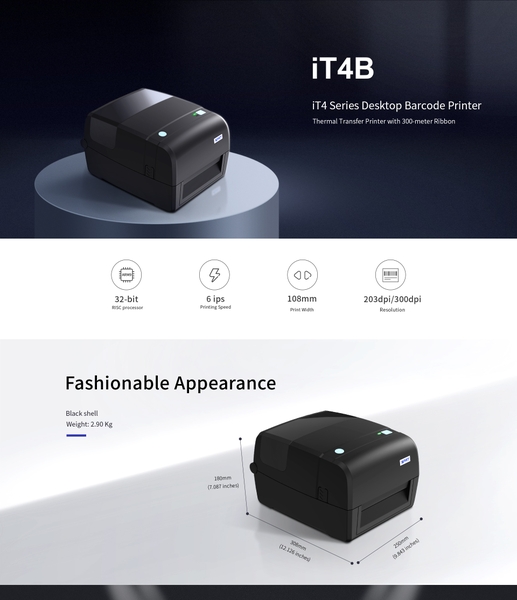 Máy in tem nhãn để bàn IDPRT IT4B-203DPI