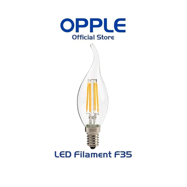 Bóng Đèn OPPLE LED Fila Ecomax F35 E14 - Hiệu Ứng Ánh Sáng Như Bóng Sợi Đốt, Tiết Kiệm Năng Lượng