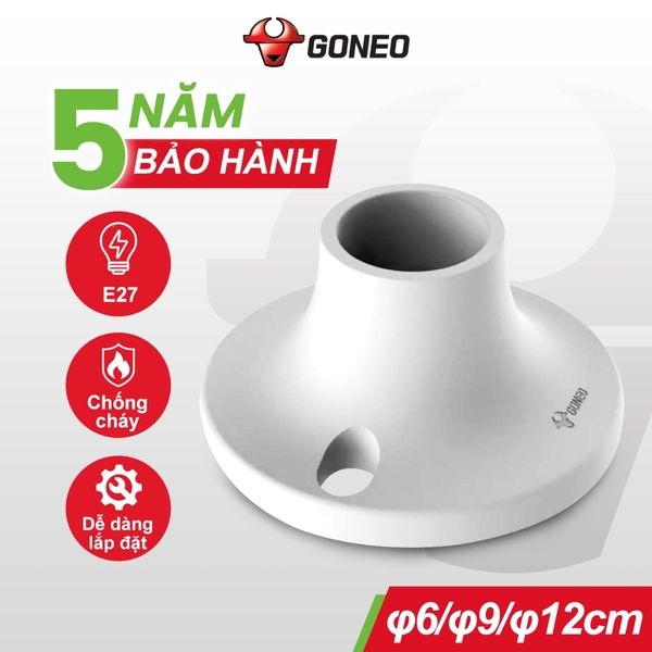 Đui Đèn Gắn Tường, Trần E27 Gongniu - Thẳng Ø 9cm Bộ 05 Cái