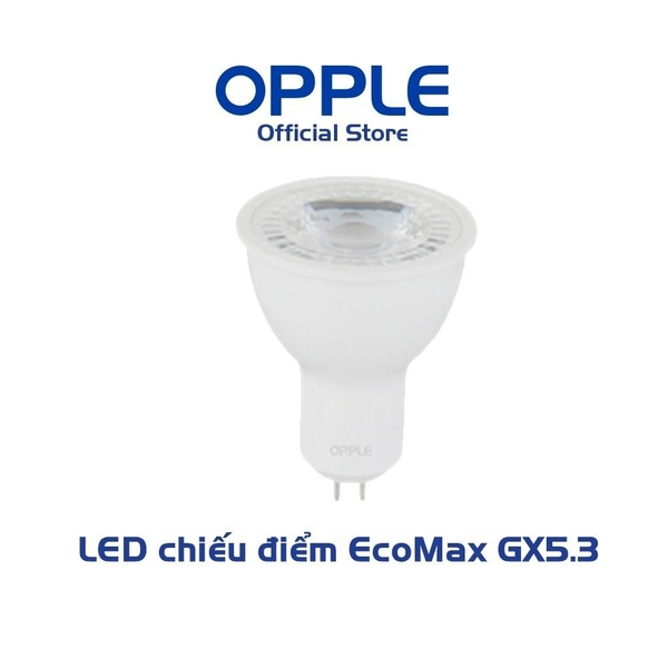 Bóng Đèn Chiếu Điểm OPPLE LED Ecomax GX5.3 Góc Chiếu 36 Độ - Hiệu Suất Sáng Và Tuổi Thọ Cao