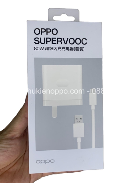 Bộ sạc siêu nhanh Super VOOC 80W cho OPPO Find X9/ Find X9 Pro - Chính Hãng