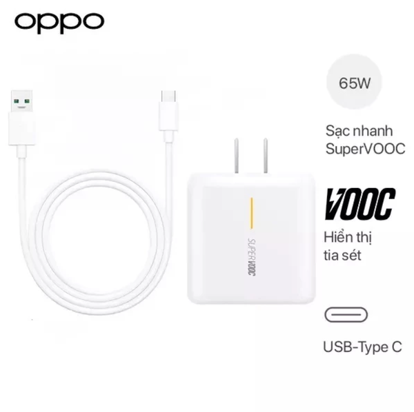 Bộ Sạc Siêu Nhanh SuperVOOC 2.0 65W Cho OPPO Find X6 / X6 Pro - Hàng Chính Hãng