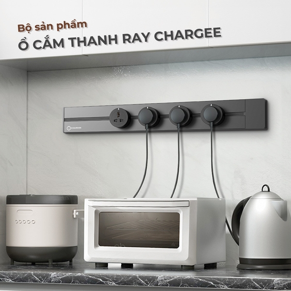 Combo ổ cắm thanh ray CHARGEE