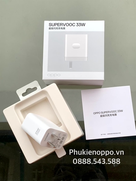 Sạc Siêu Nhanh SuperVOOC 33W Cho OPPO - Hàng Chính Hãng