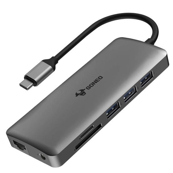 Cổng chuyển GONEO 11-in-1 USB-C HUB Dual 4K HDMI - Chính Hãng