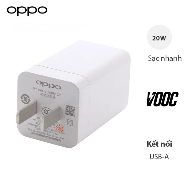 Củ Sạc Nhanh OPPO Find X VOOC - Chính Hãng
