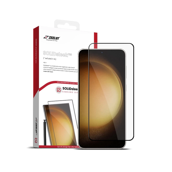 Kính Cường Lực Zeelot Galaxy S24 Ultra Trong Suốt SOLIDsleek 2.5D - Chính Hãng