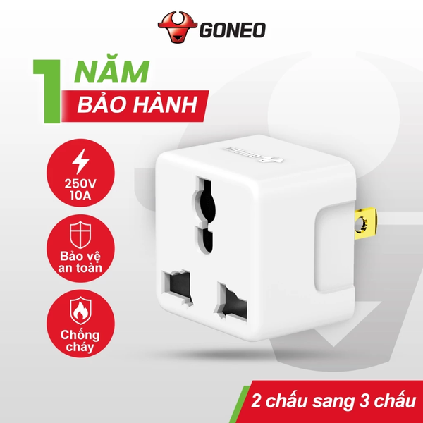 Đầu Nối Đa Năng Chuyển Nguồn GONGNIU 2500W Chịu NHiệt Chống Cháy - BZ0010