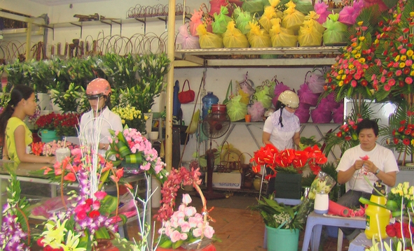 Cửa hàng kinh doanh hoa tươi huyện Ý Yên - Nam Định