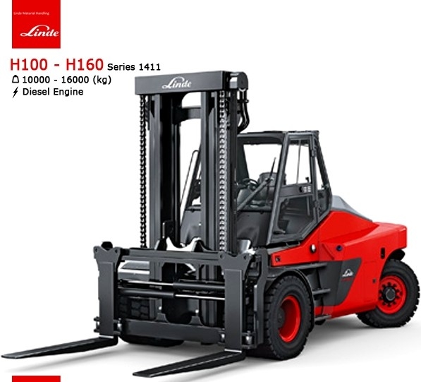 Xe nâng dầu LINDE H100 – H160 tải trọng 10 - 16 Tấn