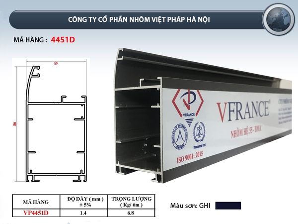 CÁNH CỬA ĐI VIỆT PHÁP 4451
