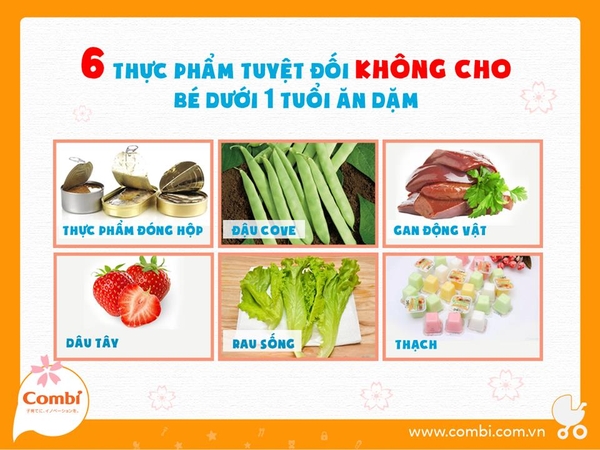 6 Thực phẩm tuyệt đối không cho trẻ dưới 1 tuổi ăn dặm