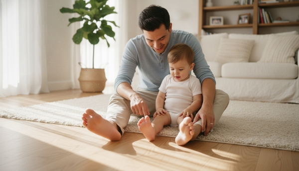 Dấu hiệu bàn chân bẹt ở trẻ sơ sinh và trẻ tập đi (1-3 tuổi)