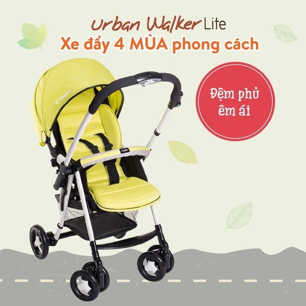 Reviews tất tần tật về xe đẩy Combi Urban Walker Lite cho mẹ