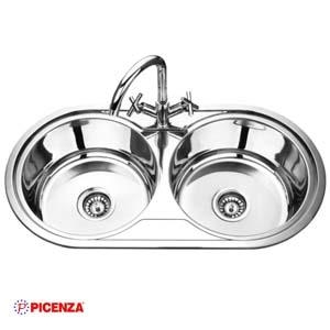 Chậu rửa bát Inox Picenza PZ8344 (dày 0,6mm)