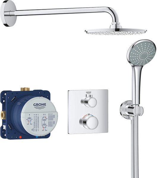 Bộ sen âm tường ổn nhiệt Tempesta 210 Grohe 34734000