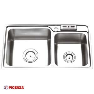 Chậu rửa bát Inox Picenza PZ 7643B (có cài dao)