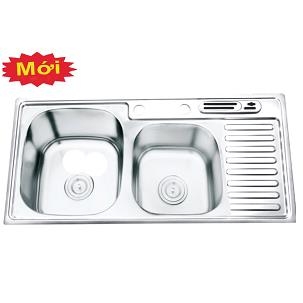 Chậu rửa bát Inox Picenza PZ 9245B (có cài dao)