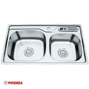 Chậu rửa bát Inox Picenza PZ9 8044B (có cài dao)