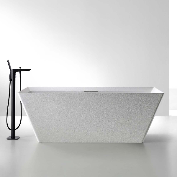 Bồn Tắm MOWOEN Mô Phỏng Đá Tự Nhiên BLAKE MW001-Matt White