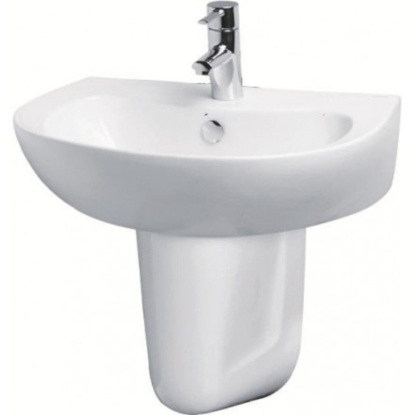 Chậu rửa mặt LAVABO chân lửng CAESAR L2155/P2441