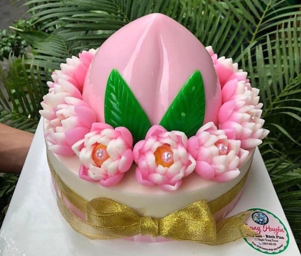 Khuôn Trái Đào 16cm làm bánh rau câu 3D 4D nhấn xôi, fondant, socola ...