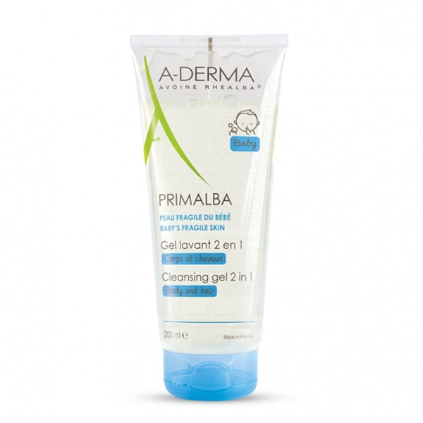 Gel Làm Sạch Tóc Và Toàn Thân Dịu Nhẹ Cho Bé – Primalba Cleansing Gel 200ml A-Derma