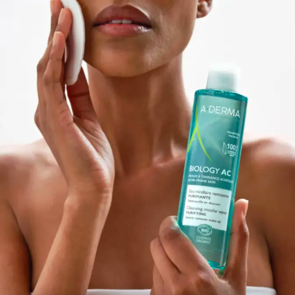 Nước Tẩy Trang Cho Da Nhờn Mụn A-derma Biology AC Purifying Cleansing Micellar Water 200ml