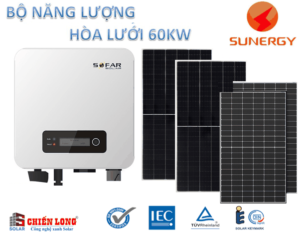 Báo giá điện năng lượng mặt trời 60KW