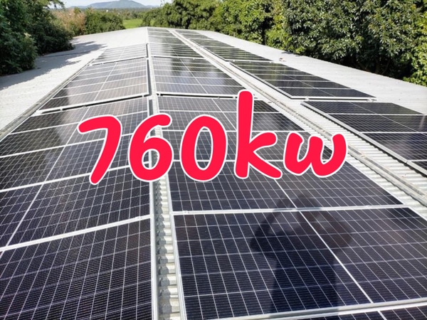 Báo giá hệ thống điện mặt trời 760kw