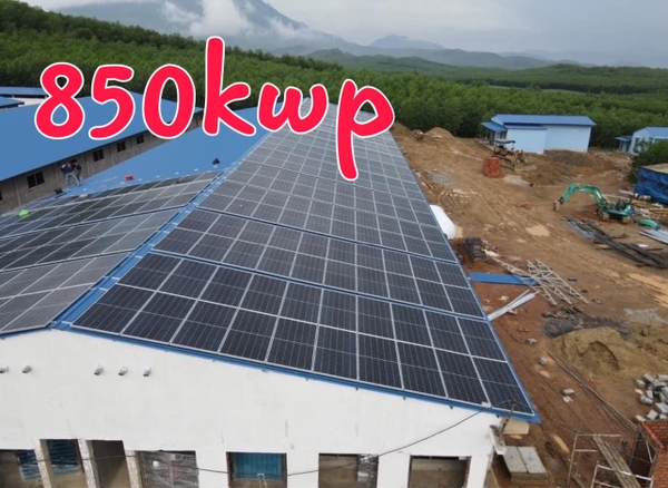 Báo giá hệ thống điện mặt trời 850kw