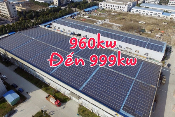 Báo giá hệ thống điện mặt trời 960kw