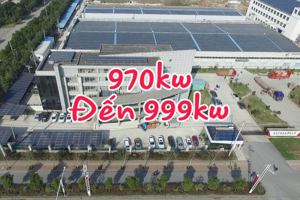 Báo giá hệ thống điện mặt trời 970kw