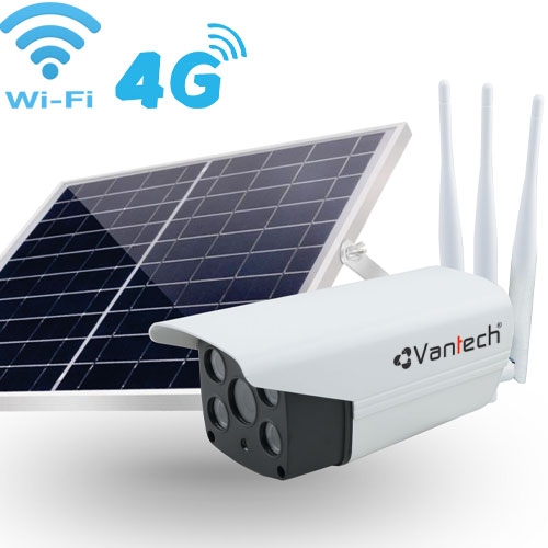 Camera pin năng lượng mặt trời IP Wifi Vantech AI V2034