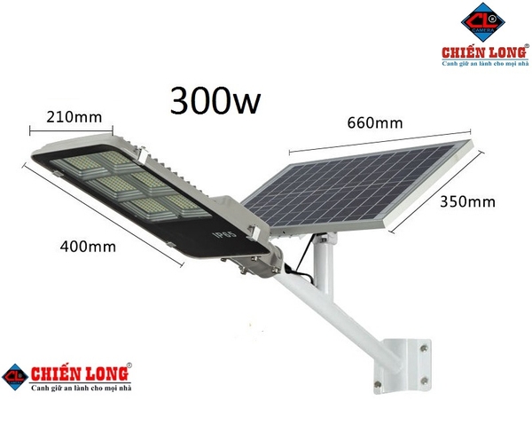 Đèn đường năng lượng mặt trời 3000W Sáng Trắng