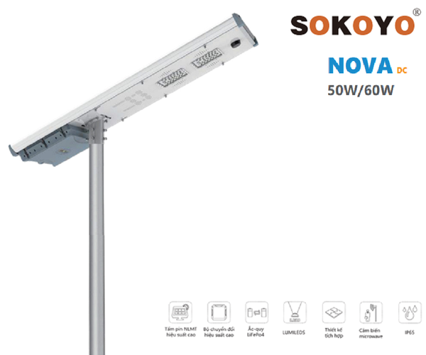 Đèn năng lượng mặt trời SOKOYO AIO NOVA 60W-KY-YF.TYN-001 (Nova All in One)