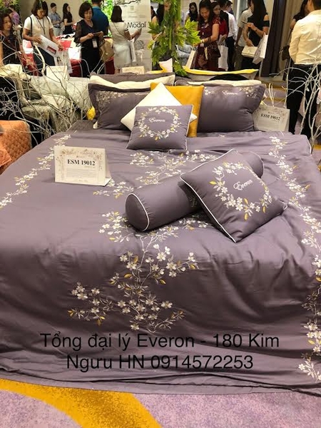 Bộ chăn ga ESM 19012 chụp tự nhiên