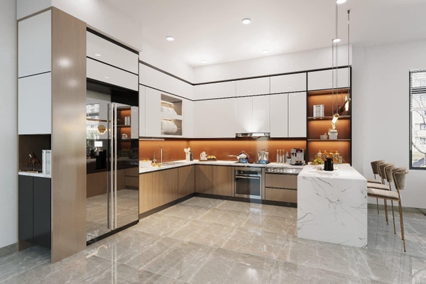 BẢN THIẾT KỂ 3D NHÀ MẶT PHỐ HIỆN ĐẠI-SANG TRỌNG