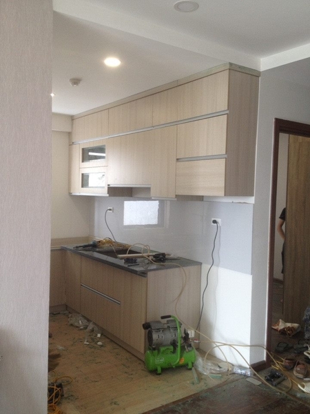 THI CÔNG TỦ BẾP LAMINATE Ở KIM GIANG