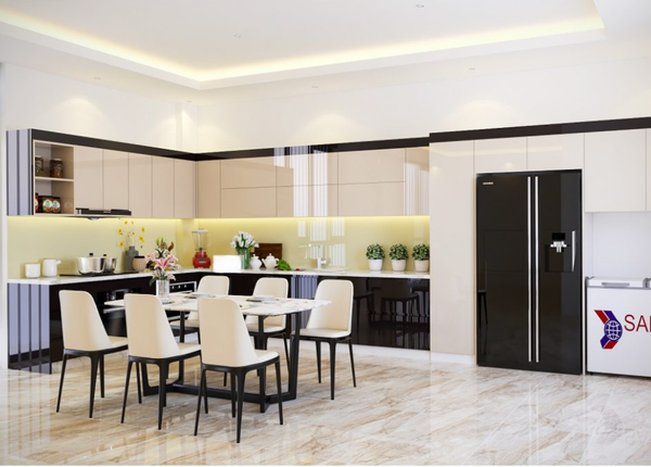 Thiết kế không gian bếp đẹp cho gia đình hiện đại