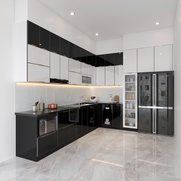 hoàn thiện tủ bếp e An_ đồng mai_ hà đông