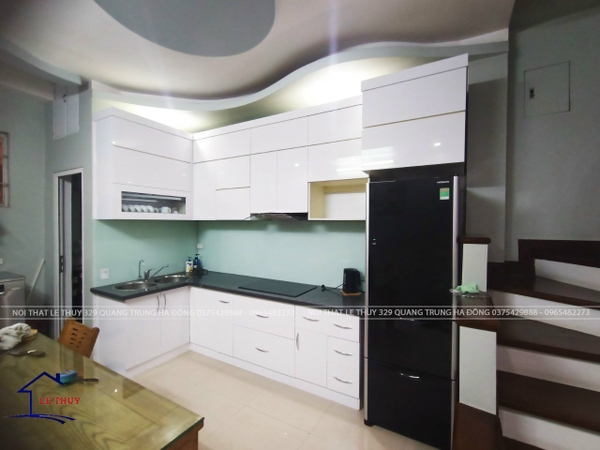 NGHIỆM THU HOÀN THIỆN TỦ BẾP NHÀ CHỊ NGỌC HÀ ĐÔNG