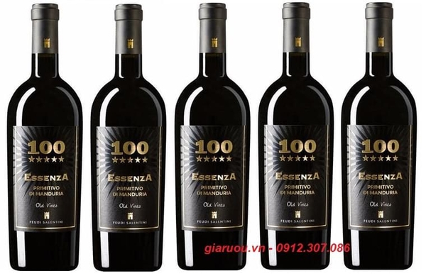 PHÂN PHỐI VANG Ý 100 ESSENZA PRIMITIVO DI MANDURIA GIÁ RẺ NHẤT