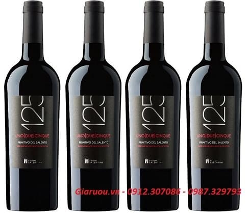 PHÂN PHỐI VANG Ý 125 PRIMITIVO DEL SALENTO 14%VOL Ở HÀ NỘI