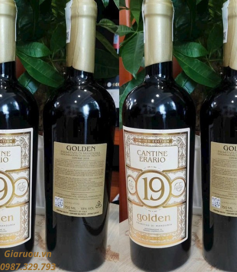 CUNG CẤP VANG Ý 19 ĐỘ CANTINE ERARIO GOLDEN GIÁ CỰC RẺ