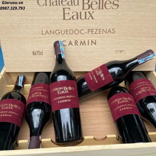 VANG PHÁP CHATEAU BELLES EAUX CARMIN TEM NHUNG GIÁ CỰC TỐT