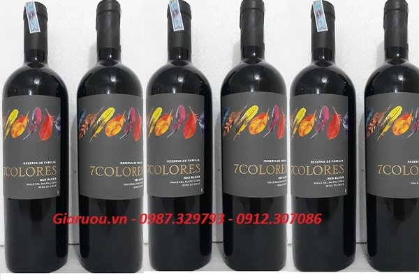BÁN BUÔN RƯỢU VANG CHILE 7COLORES RESERVA DE FAMILIA GIÁ RẺ NHẤT THỊ TRƯỜNG